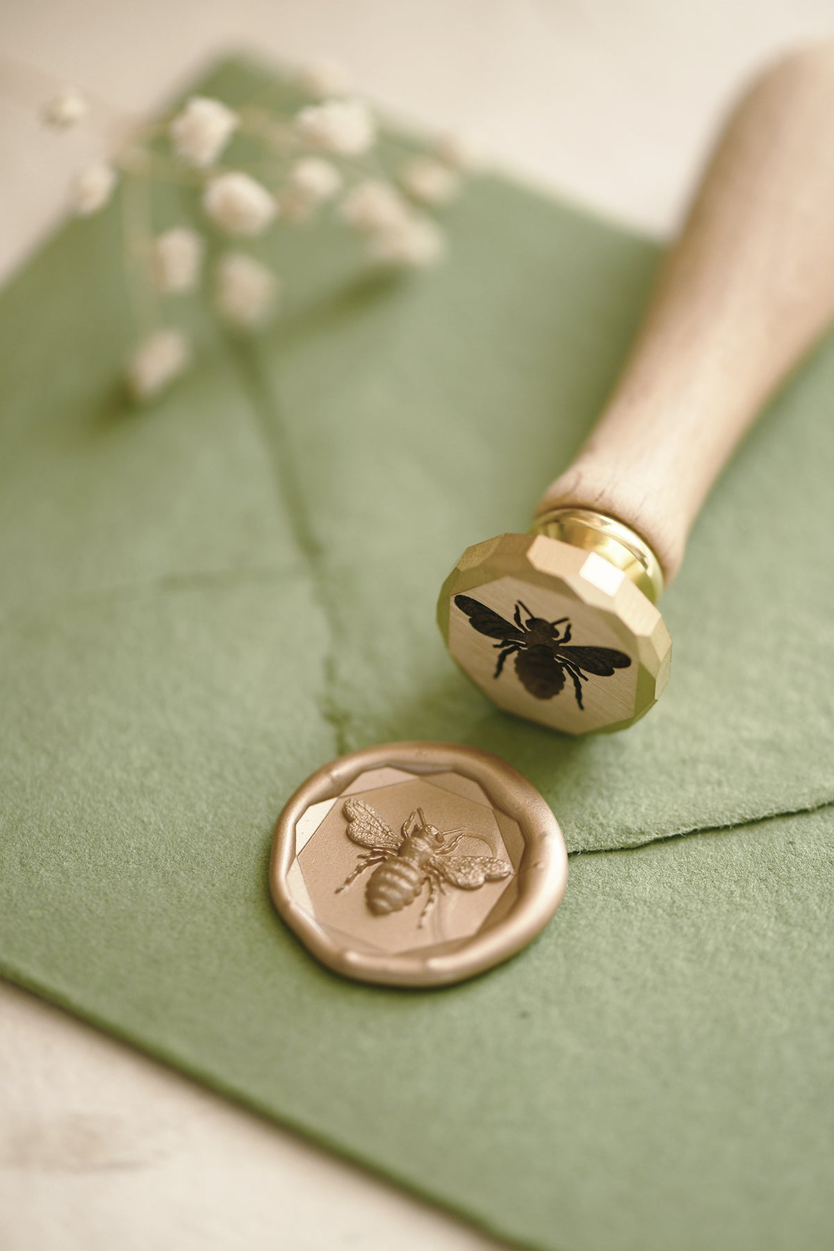 ペラルゴン デザイン 3D ミツバチ ハニカム ワックス スタンプ