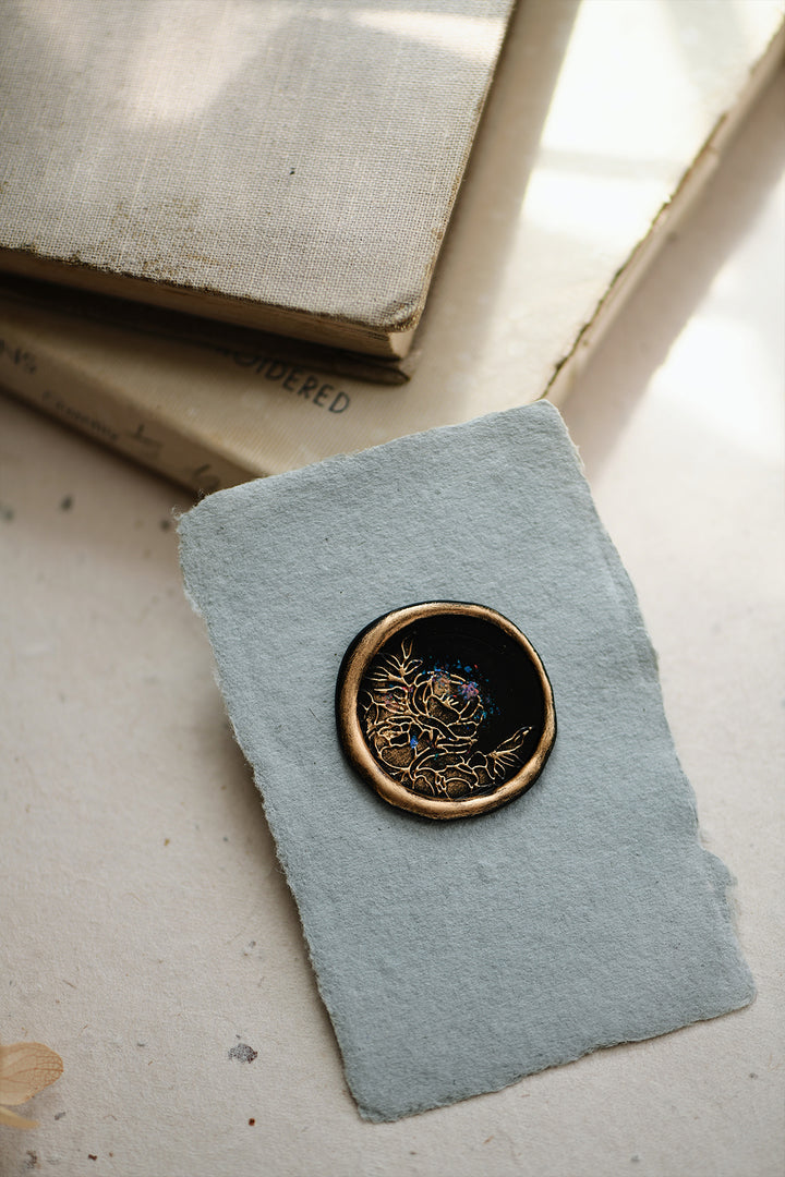 Lace Peony Wax Stamp