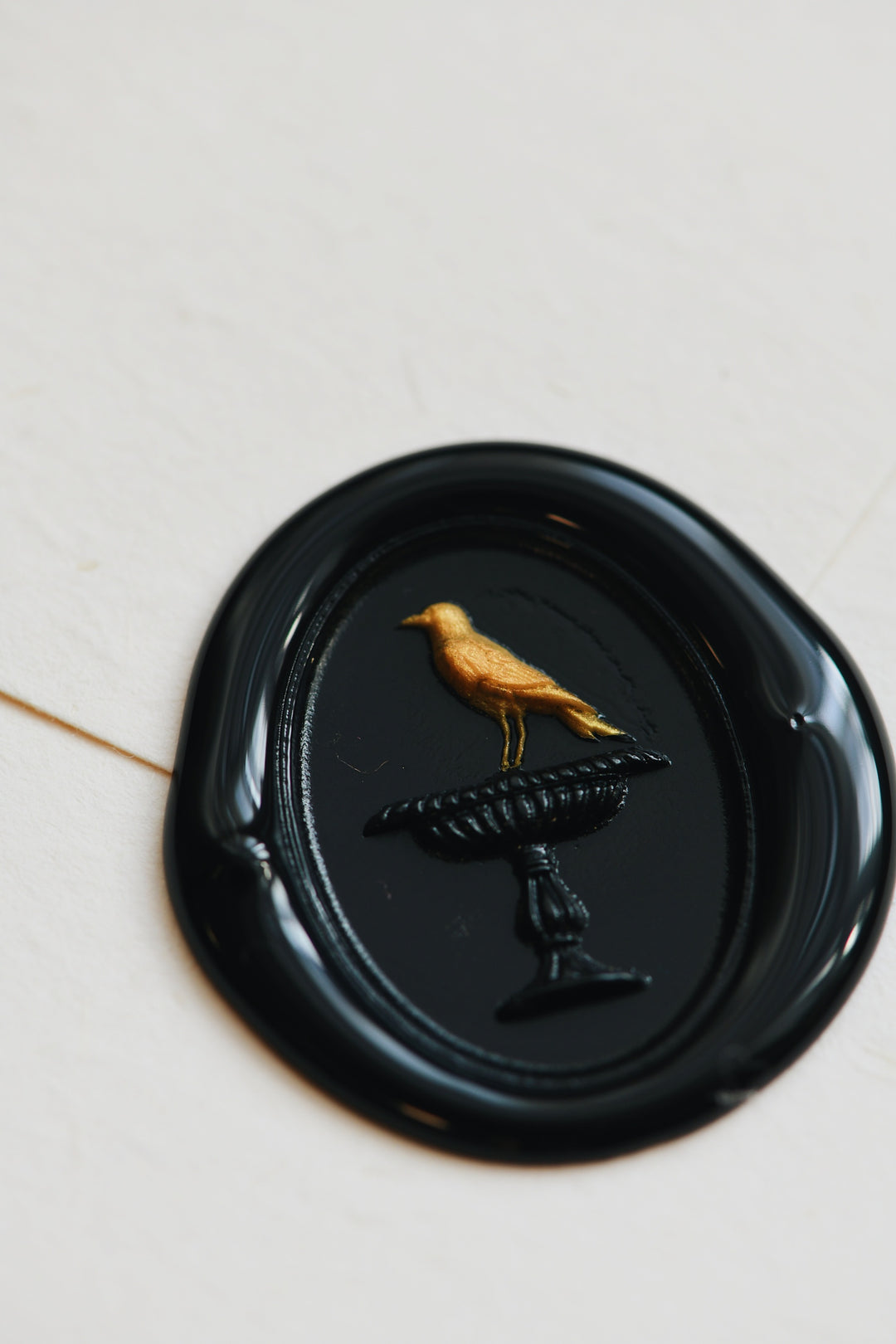 3D Birdbath Wax Stamp