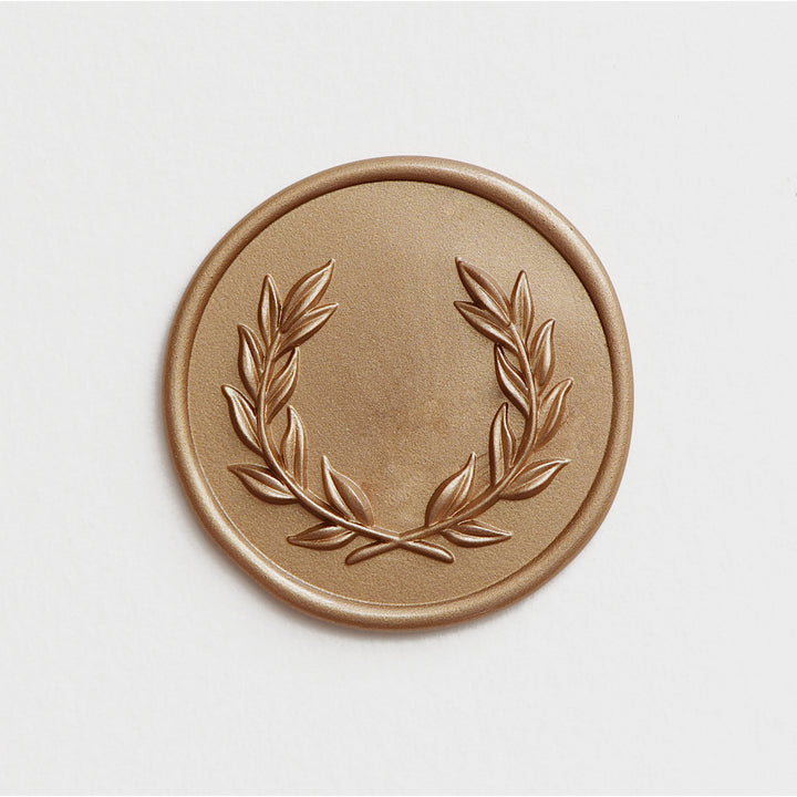 3D Olive Wreath Wax Stamp