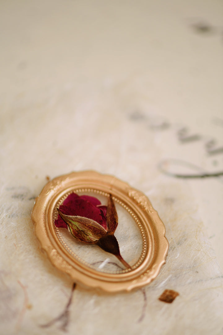 3D Vintage Frame Wax Stamp, Large