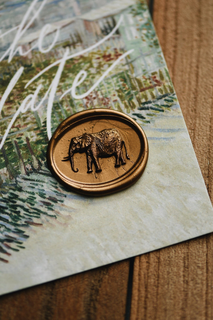 Safari - 3D Elephant Wax Stamp