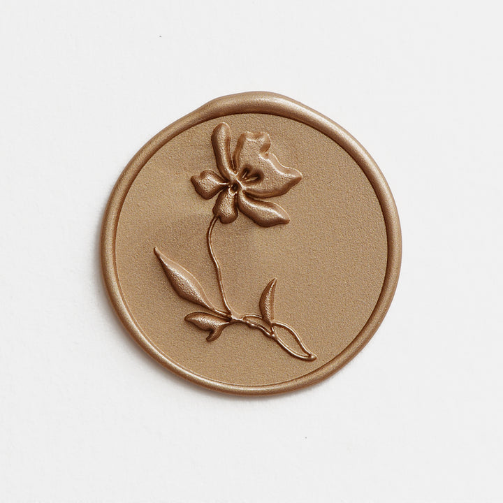 Sello de cera de lisianthus