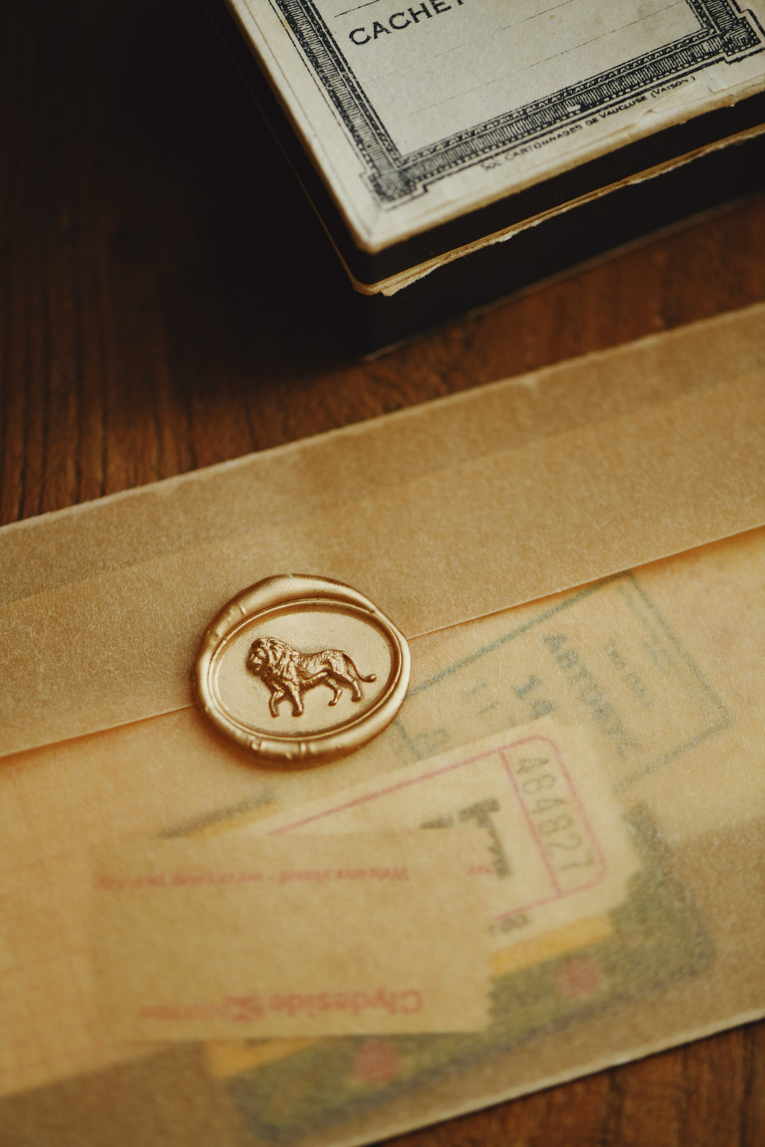 Safari - 3D Lion Wax Stamp
