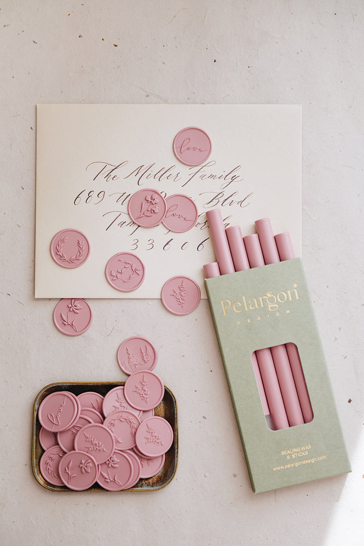 pelargondesign-dustypink-glue-gun-sealing-wax-sticks-wax-seals-for_wedding_invitation