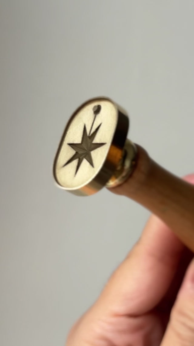 3D Advent Star Wax Stamp